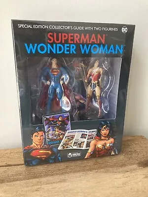 Buy Superman And Wonder Woman Figure Plus Special Edition Guide Eaglemoss • 14.99£
