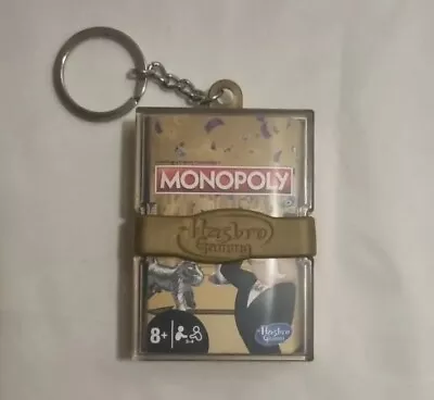 Buy Gold Monopoly Hasbro Mini Keychain Games Full Travel Game (2-4 Players Ages 8+) • 3£