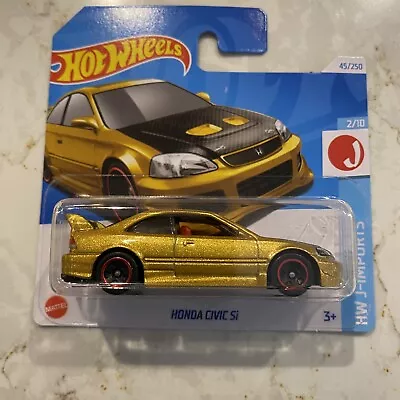 Buy Hot Wheels Honda Civic Si (Gold) 1:64 Mattel • 4£