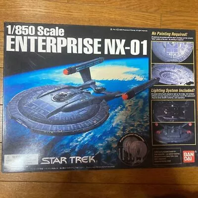 Buy 1/850 U.S.S. ENTERPRISE NX-01 Star Trek Plastic Model Kit BANDAI Japan Used • 138.92£