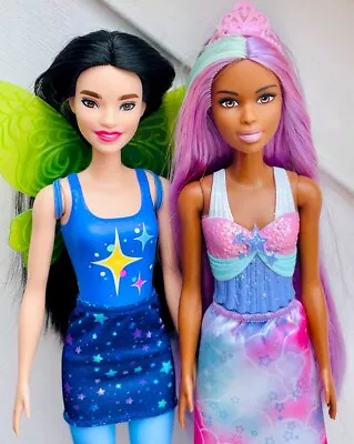 Buy 2x Barbie Dreamtopia Style Dolls From Collection • 15.19£