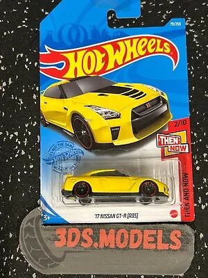 Buy NISSAN 17 GTR R35 YELLOW LONG CARD Hot Wheels 1:64 **COMBINE POSTAGE** • 5.95£