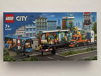 Buy LEGO 60335 City Train Station Bus Rail Truck Tracks & Crossing - New - FREE P+p • 69.95£