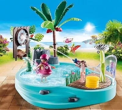 Buy Playmobil 70610 Family Fun Aqua Park Small Pool With Water Sprayer Ages 4+ • 20.80£