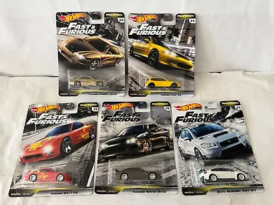 Buy 2019 Hot Wheels Premium Fast And Furious FAST Tuners Complete Set Of 5 N91 • 90.50£