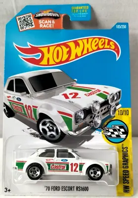 Buy Hot Wheels '70 Ford Escort RS1600 - 2016 - HW Speed Graphics - 185/250 • 14.99£