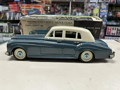 Buy * Vintage Bandai Rolls-royce Silver Cloud Tin Friction Toy *st • 167.74£