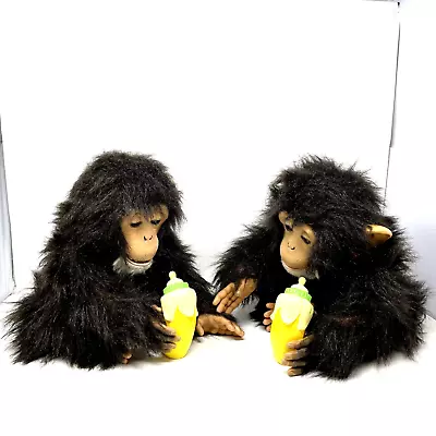 Buy Furreal Friends Cuddle Chimp Interactive Monkeys 2005 Pair With Bottle Working • 54.99£
