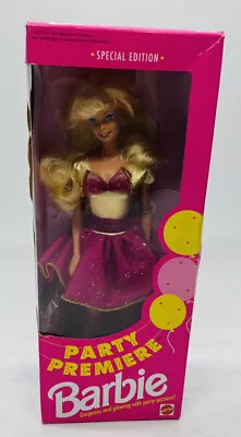 Buy 1992 Barbie Party Premier #2001 Made In Malaysia   • 91.05£