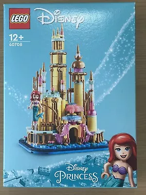 Buy LEGO 40708 Mini Disney Ariel's Castle Brand New & Factory Sealed • 32£