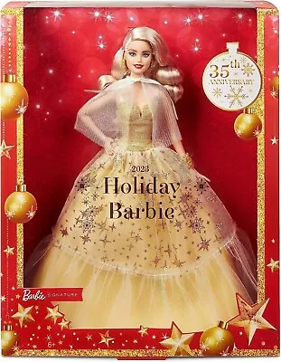 Buy Mattel Barbie Signature Holiday Christmas Doll Doll 35th Anniversary • 60.81£
