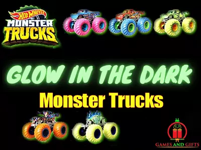 Buy Hot Wheels Monster Trucks Glow In The Dark - Choose Your Truck ✅ • 9.95£