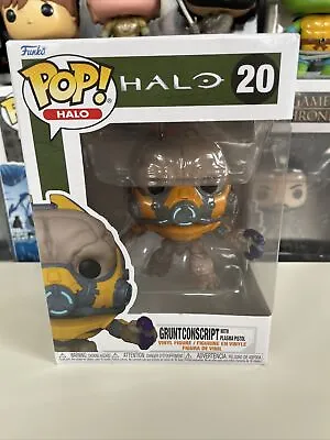 Buy Funko Pop Vinyl Games Halo GRUNT CONSCRIPT With Plasma Pistol Figure #20 • 14£