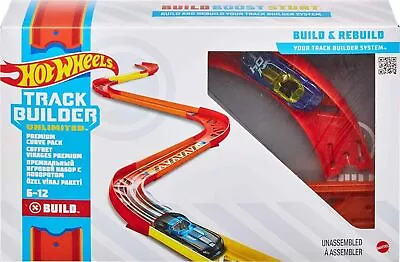 Buy Hot Wheels Track Builder Pack Assorted Curve Parts Connecting Sets Ages 4 And... • 23.43£