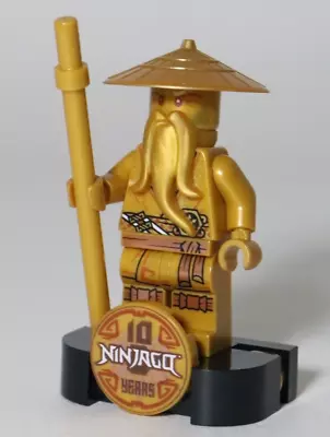 Buy LEGO Ninjago Anniversary Wu Minifigure Gold Sensei 71741 Dragon - Genuine • 19.99£