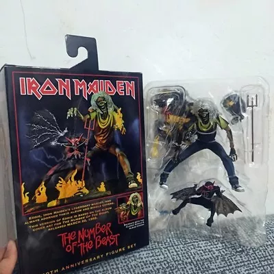 Buy Neca Iron Maiden Eddie Ultimate Number Of The Beast 40th Anniversary Figure Set • 70£