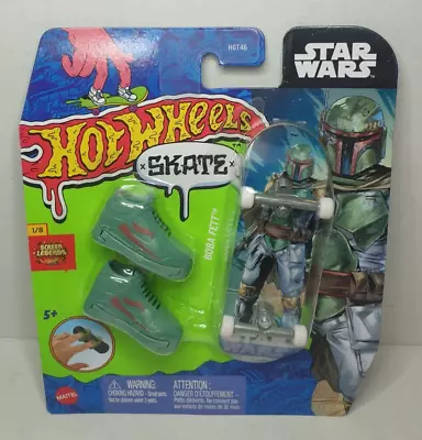 Buy Hot Wheels SKATE STAR WARS BOBA FETT Screen Legends Skateboard 2024 B CASE NEW • 10£