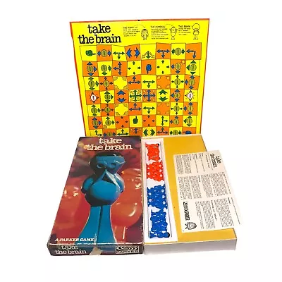 Buy Take The Brain Board Game By Parker Vintage 1970 Complete • 32.99£
