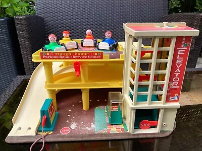 Buy �️ Antique Fisher Price Ref 930 Garage With 4 Vehicles And 4 Characters Vintage • 59.69£