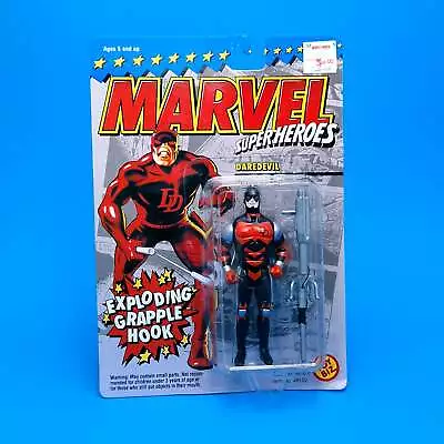 Buy MARVEL SUPER HEROES ☆ DAREDEVIL Vintage Action Figure Original Carded Toybiz 90s • 34.99£