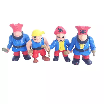 Buy Vintage Fisher Price Great  Adventures Pirate Ship Figures 1990s • 12.99£