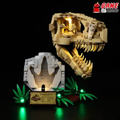 Buy Fossils: T. Rex Light Kit For Dinosaur Skull Compatible With LEGO® 76964 Classic • 31.19£