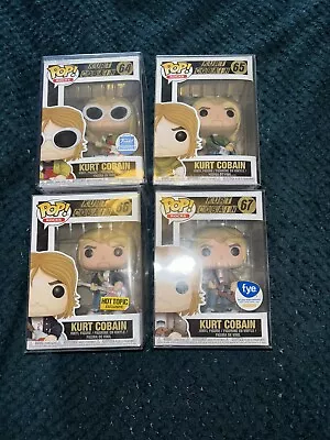 Buy Kurt  Cobain Funko Pop Bundle 64-67. With Pop Protectors And US Stickers • 130£