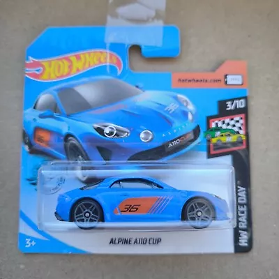 Buy 2020 Hot Wheels Hotwheels HW RACE DAY ALPINE A110 CUP BLUE 3/10 • 7.19£