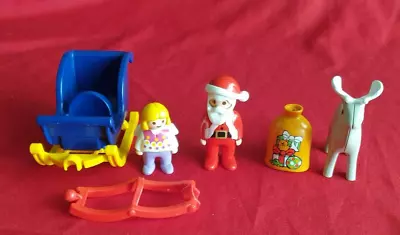 Buy PLAYMOBIL 123 Santa With Sleigh, Reindeer + Sack Of Toys & Angel • 6.45£