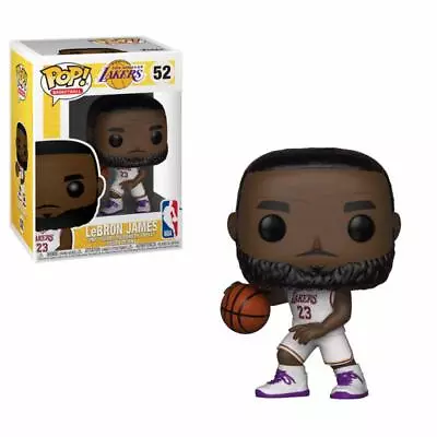 Buy NBA POP! Sports Vinyl Figure LeBron James White Uniform (Lakers) 9cm • 18.38£