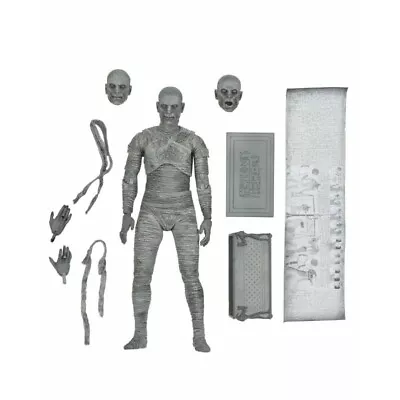 Buy Universal Monsters - 7 Scale Action Figure - Ultimate Mummy (Black & White) • 30.56£