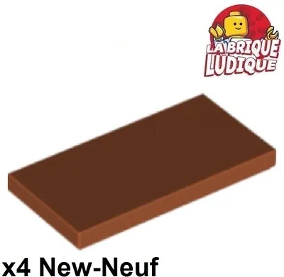 Buy LEGO 4x Tile Plate Smooth 2x4 With Groove Dark Orange Dark 87079 New • 2.36£