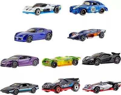 Buy Hot Wheels Cars, 10-Pack Of Toy Cars In 1:64 Scale, Set Of 10 Hot Wheels Race Ca • 21.38£