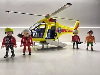 Buy Playmobil Country Mountain Rescue Helicopter Set 5428 RARE Yellow Helicopter • 12.99£