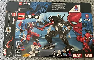Buy Lego Spiderman - 76115 - Spider Mech Vs Venom - Box Only • 5£