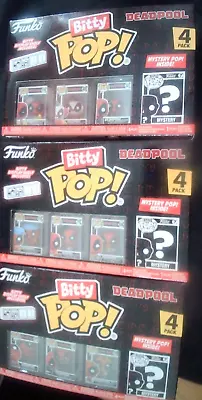 Buy Funko Bitty Pop! Deadpool Bundle (3x 4 Packs). 12 Figures. New/Sealed. • 25.98£