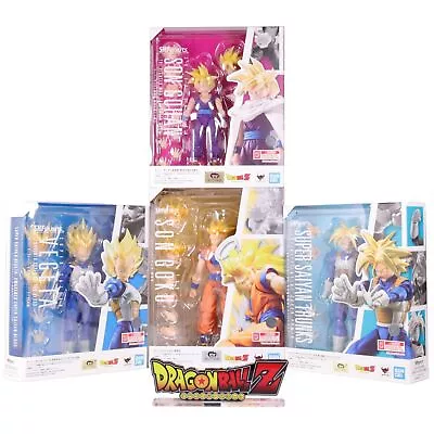Buy Bandai S.H.Figuarts Dragon Ball Z Goku SS3 Gohan Vegeta Trunks Set W/Logo Plate • 212.40£