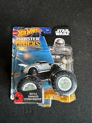 Buy Hot Wheels Monster Trucks Star Wars Battle Damaged Stormtrooper 1:64 New Sealed • 5.99£