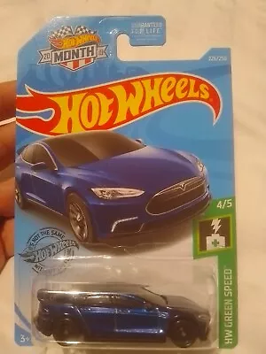 Buy Tesla Model S Blue Ev Electric Car Hot Wheels - Super Treasure Hunt STH • 42.49£