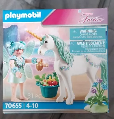 Buy PLAYMOBIL Fairies Unicorn With Fairies Decorative 70655 • 12£