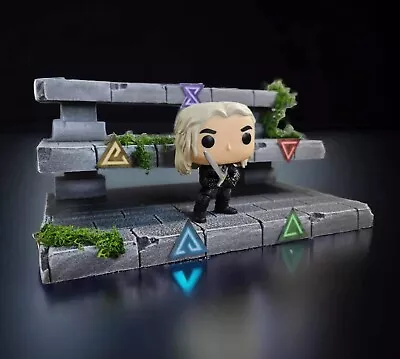 Buy The Witcher Funko POP Vinyl. Display Stand The Witcher Collectibles Diorama Base • 15.99£