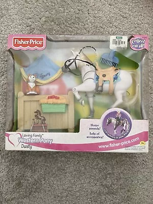 Buy Brand New In Box Fisher Price Loving Family Dolls House Dusty Western Pony • 40£