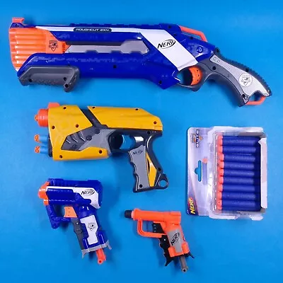 Buy NERF Blasters Bundle – ROUGHCUT - DART TAG – TRIAD EX-3 - JOLT - 19 NERF Darts • 20£