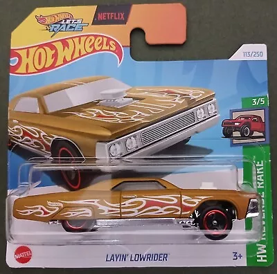 Buy Hot Wheels 2024 Layin' Lowrider, Gold, Short Card. • 3.99£