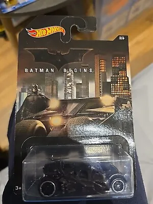 Buy 2015 Hot Wheels Batman Begins Batmobile MOSC New Sealed • 3.99£