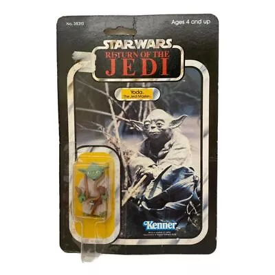 Buy 1983 Kenner Star Wars Vintage Yoda ROTJ Kenner 65 Back Tsukuda Carded Japan • 565.52£