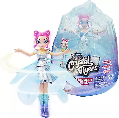 Buy HATCHIMALS Pixies, Crystal Flyers Starlight Idol Magical Flying Pixie With Dress • 63.43£