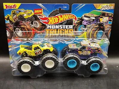 Buy Hot Wheels Monster Truck Demolition  Doubles Totaled/Crate Danger Model  (B145) • 11.99£