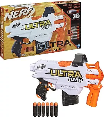 Buy NERF Ultra Amp Motorized Blaster, 6-Dart Clip Magazine - CO420792 • 17.68£