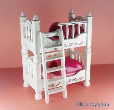 Buy Playmobil Victorian Dolls House - Furniture - White Bed X 2, Cover & Ladder- NEW • 12.55£